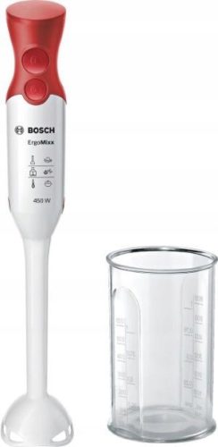  РЪЧЕН БЛЕНДЕР BOSCH MSM64010 450W ErgoMixx бял контейнер 0,6 л, издръжлив