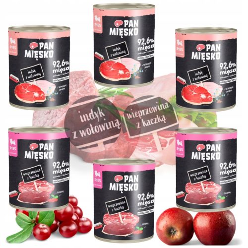  Pan Mięsko мокра храна микс от вкусове 0,8 кг