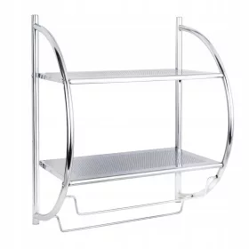    AWD Вътрешен стенен рафт 54x45x26 см сив