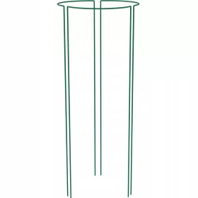    Стоманена опора за цветя 115 см, зелена, 3 бр
