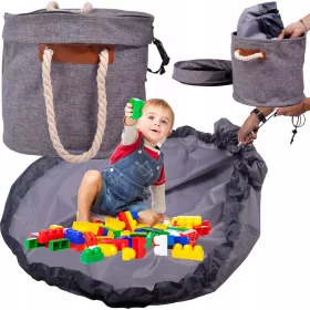    Кош за играчки с постелка Wobell 1014 32x28 см сив