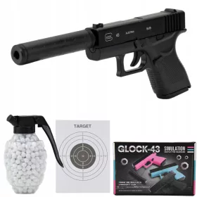    Пистолетни сачми Заглушител Glock Asg Metal 800