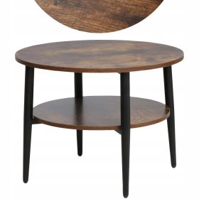    Холна маса Signal ELLA, кръгла, 60 х 60 х 45 см, нюанси на кафявото