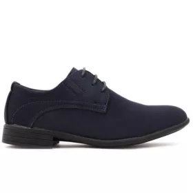    Обувки за причастие ЧЕХЛИ НИСКИ ОБУВКИ COMMUNION SUEDE Boy Navy blue размер 39 за момче