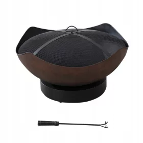    ГРАДИНСКА КАМИНА СКАРА CAMPFIRE STEEL 86см ПОКРИВАНЕ