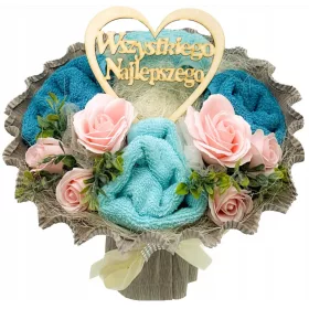   Комплект кърпи - Красив букет от кърпи.Подарък за всеки повод