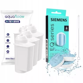    3× Воден филтър за кафемашина Aquaflow Intensive AF05, бял + 2 други продукта