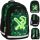 Ученическа раница Starpak Pixel Green с водоустойчив покритие