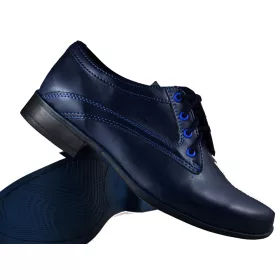    Обувки Communion POLISH SLIPPERS Communion Leather Boy Navy blue размер 31 за момчета