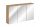  Comad Samoa 845 огледален шкаф 120x20x69 см занаятчийски дъб
