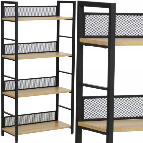  Рафтове за библиотека Signal 60 см x 121 см x 28 см, естествен дъб