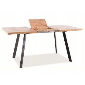    Правоъгълна разтегателна маса Signal LOFT 120 x 80 x 75 см черна