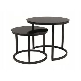    Кръгла маса Signal Atlanta 53 x 53 x 45 см черна