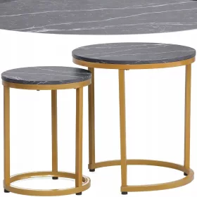    Signal HOLACMAZL кръгла холна маса 45 x 45 x 48 см черна