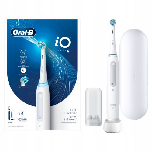  Oral-B iO 4 Бяла магнитна електрическа четка за зъби