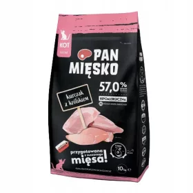    Суха храна за котки Pan Meat, пиле със заек, 1,6 кг