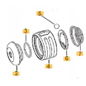    Комплект за ремонт на дръжка, глава D25133 D25033 DEWALT