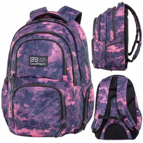 Ученическа раница CoolPack Aero в розово и тъмносиньо - модел за активни деца