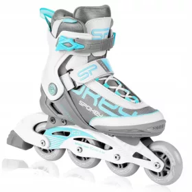    Ролери Spokey Prime Pro, размер 38, тюркоаз и бяло