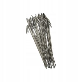   Пирони за агротекстил - Геофеникс сребърни щифтове за георешетка 4х30 см 100 бр.