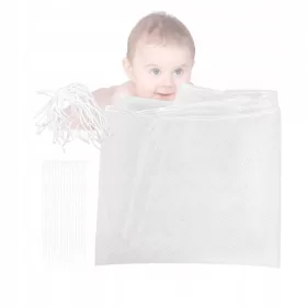    БЯЛА ПРЕДПАЗНА МРЕЖА СТЪЛБИЩНИ ПАРАПЕТИ 3М