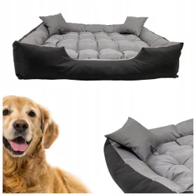    Възглавница Dogsy dog бежово, черно, нюанси на сивото 115 см x 95 см