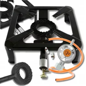   Газова горелка Hompack24 40х40 см + маркуч + редуктор + 2 скоби