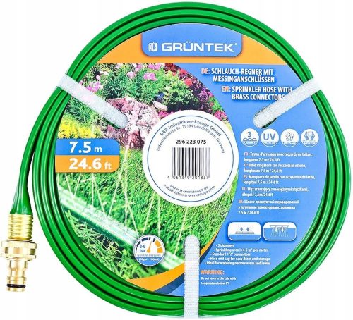  Градински маркуч за пръскачки Gruntek 296223075 7,5 м 1/2"
