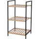 Етажерка за баня Bathroom Solutions, черна, 33 x 38 x 70 см