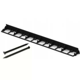   Кантове за градината - Virag пластмасов градински кант 2400 см х 5 см черен