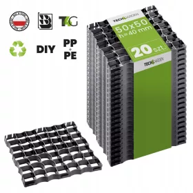   Градинска решетка - Пластмасова решетка 50 х 50 х 4 см