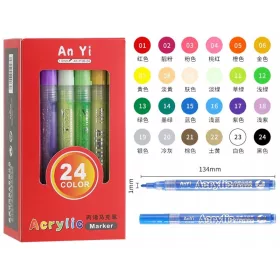    МАРКЕРИ, МАРКЕРИ, МАРКЕРИ, АКРИЛНИ МАРКЕРИ, 12 ЦВЯТА