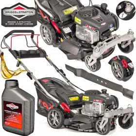    Бензинова косачка за трева NAX с кош, капацитет 125 cm³. кош 45 л, ширина на косене 42 см