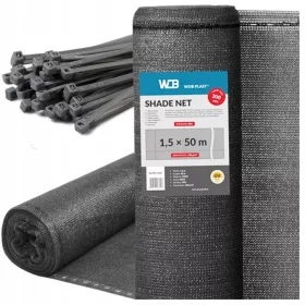   МАСКИРАЩА ЗАЩЕНЧИВАЩА МРЕЖА 90% СИВА 1.5x50 140G