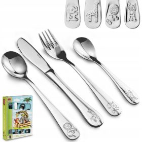   Комплект прибори за хранене - Lamart Zoo комплект прибори за хранене 4 бр.