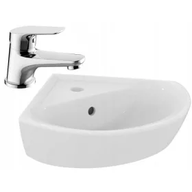   Овален стенен умивалник Ideal Standard SEVAFRESH E407001 + хромиран смесител за стоящ умивалник Reihe TOP