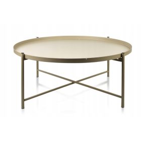    Mondex HTOP7273 холна маса 21 овална 76,5 x 76,5 x 32 см злато