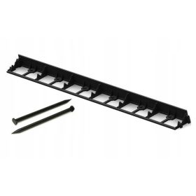   Кантове за градината - Пластмасов градински кант Полша 3200см х 7,8см черен