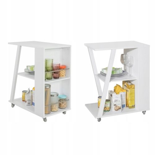  Бял кухненски шкаф SoBuy 60 x 38 x 77 см, цвят на лицевата част: бял