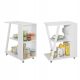  Бял кухненски шкаф SoBuy 60 x 38 x 77 см, цвят на лицевата част: бял