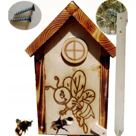    Навес Къща за земни пчели, насекоми,