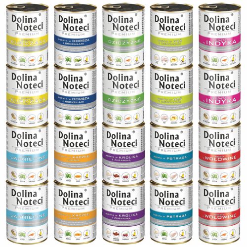  DOLINA NOTECI Premium Мокра храна за кучета MIX OF FLAVORS 40 x 400g без зърно