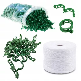    Комплект за отглеждане на домати със закопчалки, щипки и връв