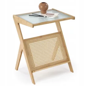    Правоъгълна холна маса Halmar Flora 45 x 46 x 56 см, нюанси на кафяво