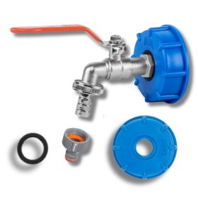    КРАН ЗА РЕЗЕРВОАР 1000 ДРЕНЕН КРАН ЗА МАРКУЧ MAUZER 1/2" КОМПЛЕКТ