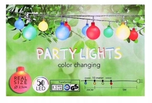  Градински гирлянд цветни LED светлини 50бр. 15m LINE