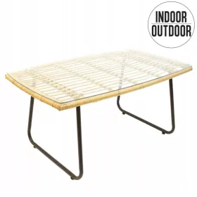    Правоъгълна холна маса Intesi 95 x 55 x 42 см черна