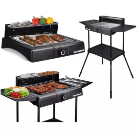    ЕЛЕКТРИЧЕСКА СТОЯЩА СКАРА 3в1 Стояща градинска скара за балконска тераса 2400 W