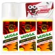 Препарат против насекоми - 3× Спрей против комари и кърлежи Mugga Deet 50% 75 ml + Самозалепващи етикети в правоъгълни листове 1 бр.