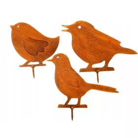    Красива птица декорация градинска саксия, декорация 3 бр